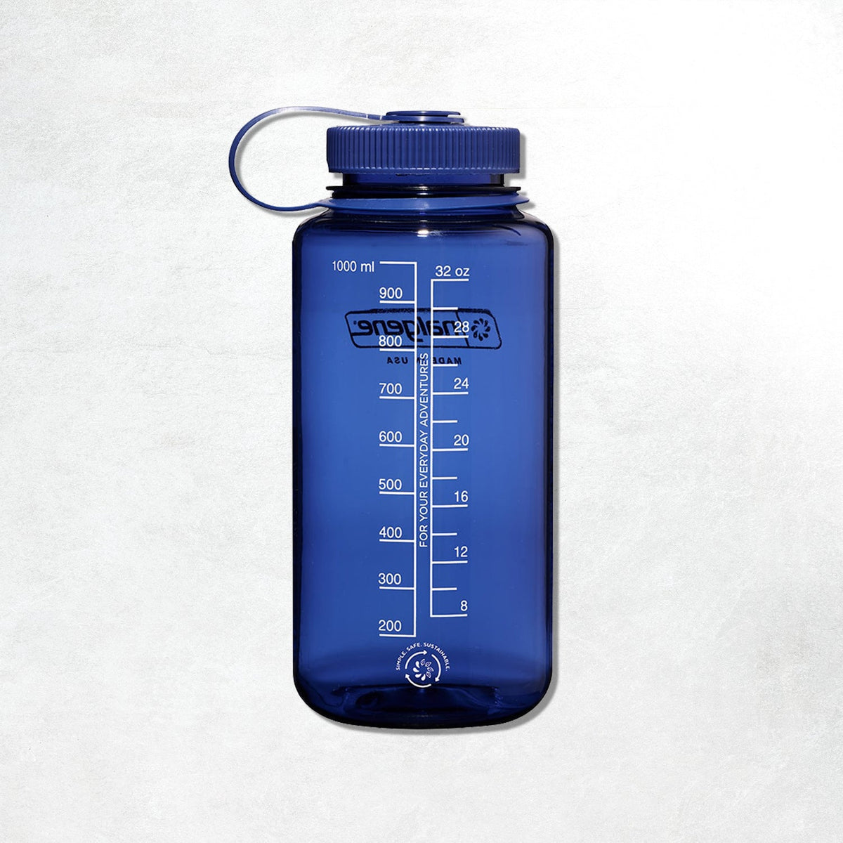 Nalgene 1L Wide Mouth Tritan Sustain Water Bottle: Denim